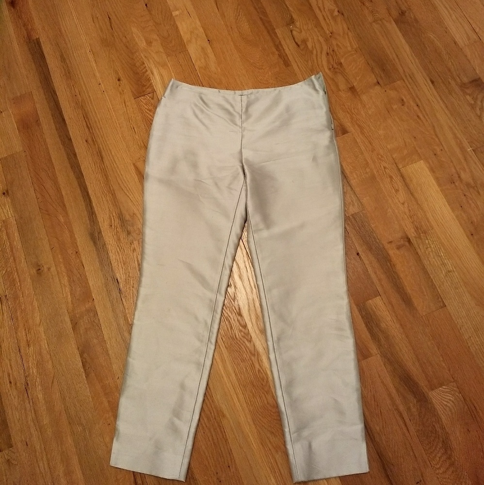 Lafayette 148 New York Silver Pants